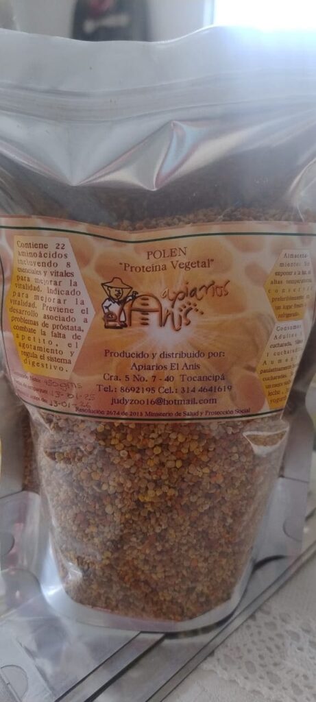 polen, productos de la colmena